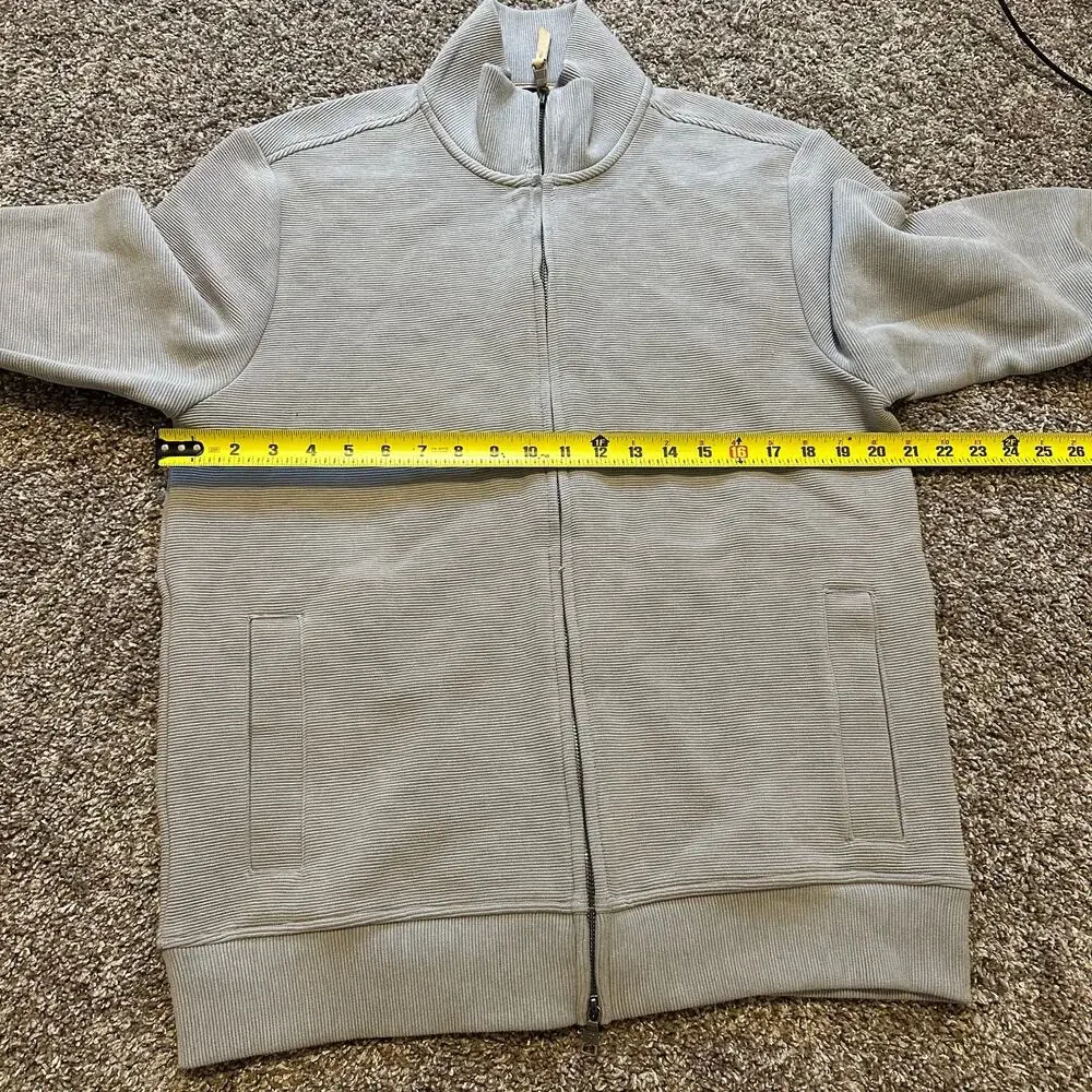 BANANA REPUBLIC Men's Knit Full Zip Jacket Size M In Grey